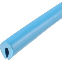 Edge Trim U Seal Blue PVC Plastic U Channel Edge Protector Fits 3/64" - 5/64" Edge 30 Feet Length