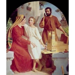 Posterazzi SAL900102153 The Holy Family Christen Dalsgaard 1824-1907 Danish Poster Print - 18 x 24 in.