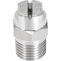 Flat Fan Spray Tip - 1/4BSPT Male Thread 304 Stainless Steel Nozzle - 95 Degree 2.8mm Orifice Diameter