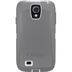 OtterBox Defender Series Case and Holster for Samsung Galaxy S4 - Carrier Packaging - White/Gray