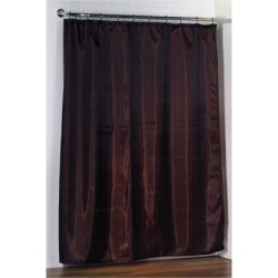 Carnation Home Fashions Standard-Sized Polyester Fabric Shower Curtain Liner in Brown