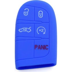 Sea Blue Silicone Keyless Entry Car Remote Key Fob Case Cover for Chrysler
