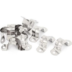 10pcs 2-Hole Rigid Conduit Pipe Straps Clips Clamps for 20mm Dia Tube