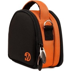 VanGoddy Orange Mini Laurel Camera Case for Digital Cameras with 16 GB SD Memory Card