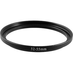 Unique Bargains 52mm-55mm Adapter Ring Filter Holder Black for Camera