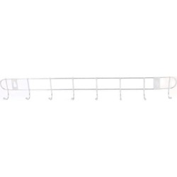 Home Utility Aluminum Wall Mounted Hook Rail Towel Coat Rack