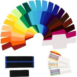 20pcs Flash Speedlite Speedlight Color Gels Filter Diffuser Lighting for Canon 600EX 580EX DC657