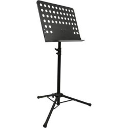 Monoprice Heavy-Duty Sheet Music Stand With Height Adjustable Base Between 26 -46in Above The Floor