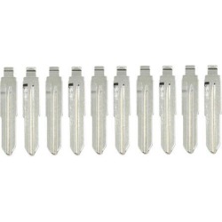 Uncut Insert Emergency Remote Key Blank Blade Replacement for Toyota Hiace 10pcs