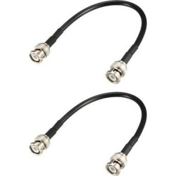 RG58 Coaxial Cable with BNC Male to BNC Male Connectors 50 Ohm 8 Inch 2pcs