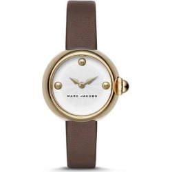 MARC JACOBS WOMEN'S COURTNEY 28MM LEATHER BAND STEEL CASE QUARTZ WATCH MJ1431