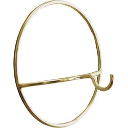 Nordic Style Geometric Design Cast Iron Art Wall Hook Storage Rack Gold A