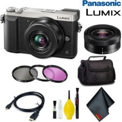 Panasonic Lumix DMC-GX85 Mirrorless Micro Four Thirds Digital Camera with 12-32mm Lens (Silver) Basic Bundle