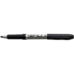BIC GPM241-BK Marking Fine Tip Permanent Marker, Black, 24/Pack
