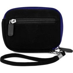 Microfiber Camera Case with Removable Wristlet (Blue)