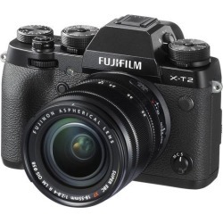 FUJIFILM X-T2 16519314 Black Compact Mirrorless System Camera with 18 - 55mm Lens