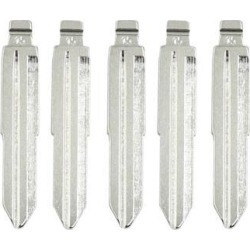 Uncut Insert Emergency Remote Key Blank Blade Replacement for Chevrolet 5pcs
