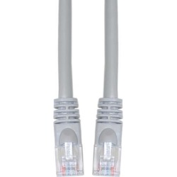 Cat5e Ethernet Patch Cable Snagless/Molded Boot 1 foot - Gray