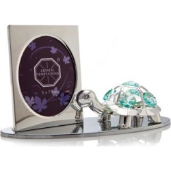 New Matashi CTFS0156 Cartoon Tortoise Picture Frame Made with Genuine Matashi Crystals