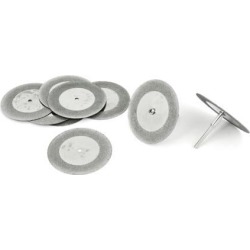 Unique Bargains 10 Pcs 50mm Diamond Coated Rotary Cut Off Grinding Wheel Discs w 1/8' Mandrel