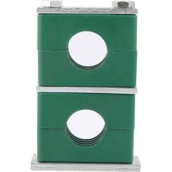 Twin Series Beta Heavy Pipe Clamp Assembly Polypropylene Fit 34mm Tube Diameter