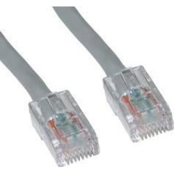 Cable Wholesale Cat 5E Gray Ethernet Patch Cable, Bootless, 3 Foot