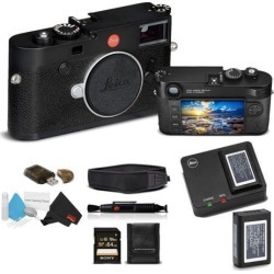 Leica M10 Digital Rangefinder Camera (Black) With Sony 64GB Memory Card Bundle