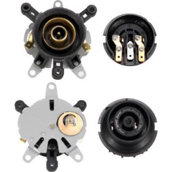 Kettle Thermostat, 125℃ Temperature Control with Terminals Tip Top Base Socket, 10A N.C 2pcs
