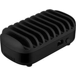 ORICO 120W 10 Ports USB High Speed Charging Station Dock 10 x 5V2.4A Professional USB Charger Dock with Holder Stand for Restaurants, Airports, Hotels