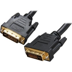 Rosewill RCDV-11001 Black DVI-I Male to DVI-I Male Male to Male DVI-I Male to DVI-I Male Cable w/ Dual Ferrites Cores