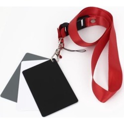 Unique Bargains 3 in1 Digital Gray/White/Black Card Set Photography Exposure Balance Strap