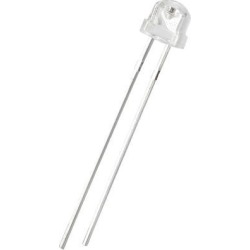 10pcs 5mm 365-370nm UV Light Emitting Diode DC 3.4V 20mA Clear Straw Hat Purple Ultraviolet LED Diode DIP Lighting Bulb Lamps Electronics Components