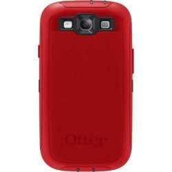 OtterBox Defender Series Case and Holster for Samsung Galaxy S III - Retail Packaging - Red/Black