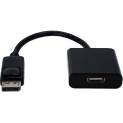 QVS Audio/Video Adapter - 1 x DisplayPort Male Digital Video - 1 x HDMI Female Digital Audio/Video