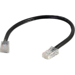 C2G 04115 Cat6 Cable - Non-Booted Unshielded Ethernet Network Patch Cable, Black (10 Feet, 3.04 Meters)