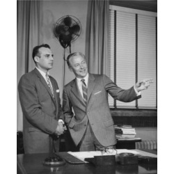 Posterazzi SAL25547998 Two Businessmen Standing in Office Poster Print - 18 x 24 in.