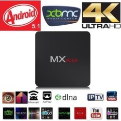 MX PLUS Amlogic S905 4K Android 5.1 Quad Core TV BOX KODI Media Player Measy RC7 USB Mouse