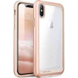 SUPCASE iPhone X Case, Unicorn Beetle Style Premium Hybrid Protective Clear Case for Apple iPhone X 2017 Release - Gold