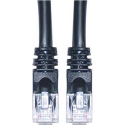 CableWholesale Cat5e Ethernet Patch Cable Snagless Molded Boot 10 foot - Black