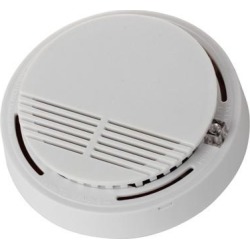 Wireless Smoke Detector Home Security Fire Alarm Sensor System Cordless White