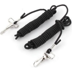 Fisherman Elastic Line Retractable Double Lobster Hook Fishing Gear Rope 400cm