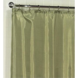 Carnation Home Fashions Standard-Sized Polyester Fabric Shower Curtain Liner in Sage