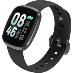 Smart Watch Heart Rate Monitor Fitness Tracker Control Music Sport Watch for IOS Android black