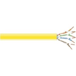 Black Box CAT6 Value Line Solid Bulk Cable, CM, 1000-ft. (304.8-m), Yellow