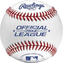 Rawlings Flat Seam Official League Tournament Grade Baseball, White