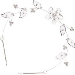 Chic Crystal Flower Leaf Style Hair Vine Hair Clip Girl Woman Hair Accessory