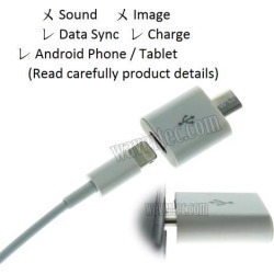 Apple 8 Pin Lightning Female to Micro USB Male Adapter iPhone 6 Plus 5S iPad Mini Air 3 to Samsung Galaxy S6 Edge Plus S5 Note 5 4 3 LTE Galaxy Tab S