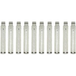 Metal Uncut Insert Emergency Remote Key Blank Blade Replacement for Hyundai 10pcs