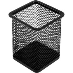 Office Desk Metal Meshy Square Shaped Pen Pencil Holder Organizer Container