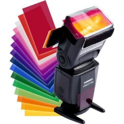 For yongnuo Color Gel Filter Flash Diffuser Soft Box 12 Sets of Colors Studio Flash Camera Diffuser